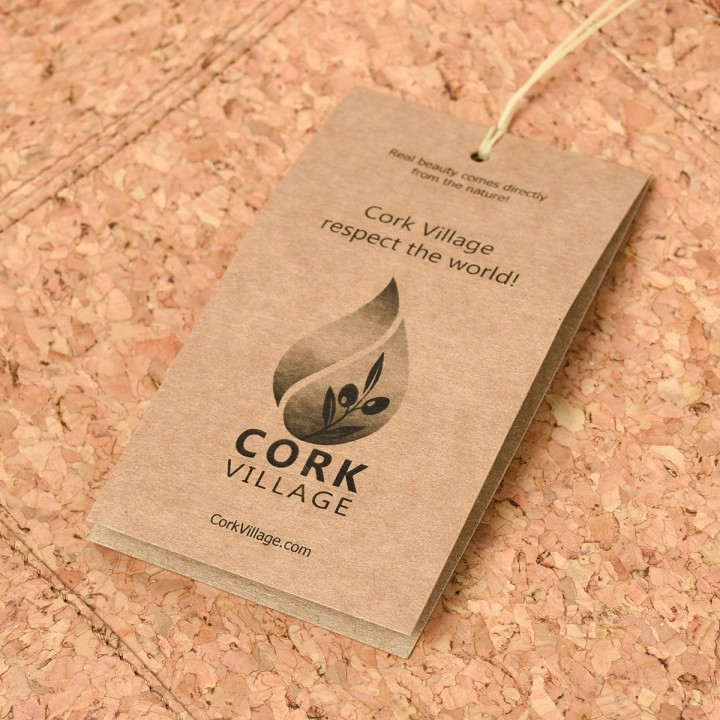 Torebka damska  duża shopperka koszyk z korka wegańska CorkVillage czarna CV03