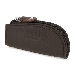 Etui na klucze premium skórzane kluczówka Wild czarny- Sklep Krateczka