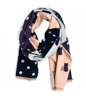 Patchwork Szalik damski duży bawełniany| Krateczka.pl