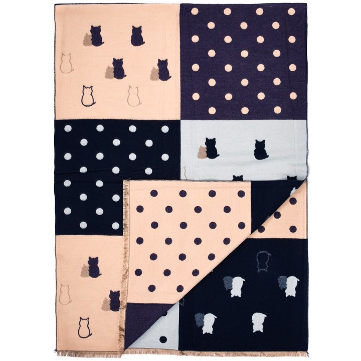 Patchwork Szalik damski duży bawełniany| Krateczka.pl