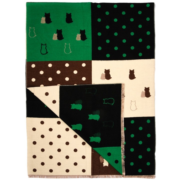 Patchwork Szalik damski duży bawełniany| Krateczka.pl