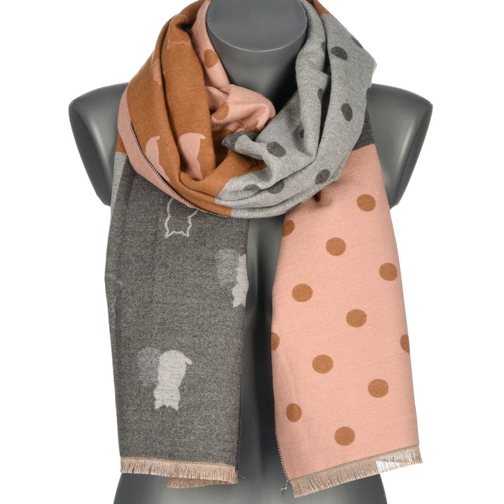 Patchwork Szalik damski duży bawełniany| Krateczka.pl