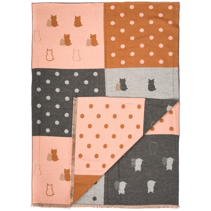 Patchwork Szalik damski duży bawełniany| Krateczka.pl