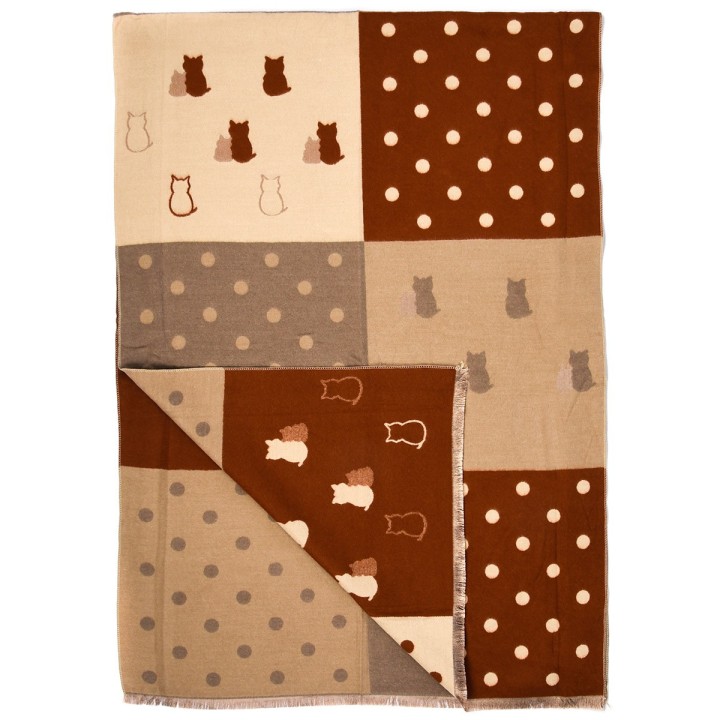 Patchwork Szalik damski duży bawełniany| Krateczka.pl