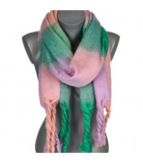 Fioletowy Duży Szalik Damski ciepły szal | Krateczka.pl