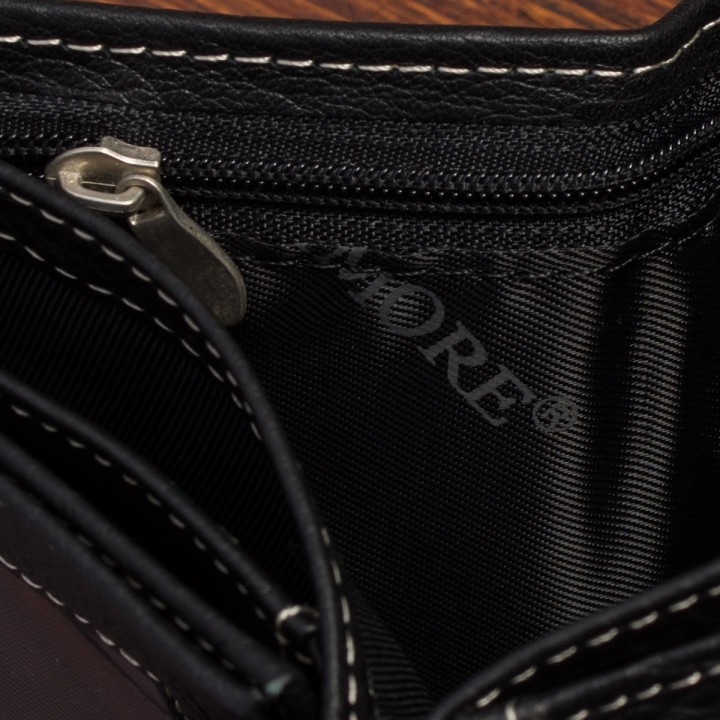 Portfel skórzany męski mały czarny Beltimore z RFiD - krateczka.pl