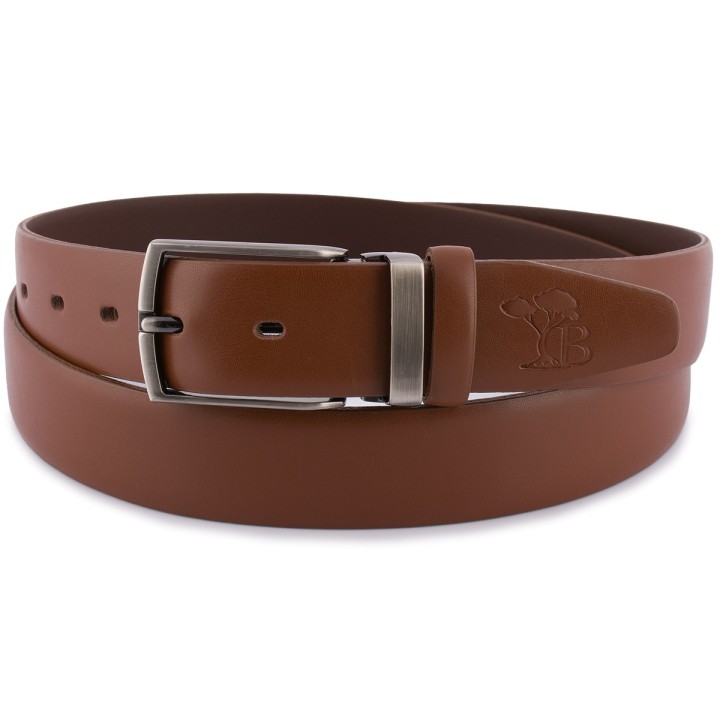 Beltimore skórzany pasek premium 3,5 cm męski brązowy| Sklep Krateczka
