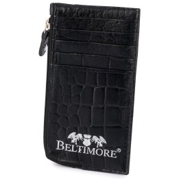 Etui na dokumenty karty czarne croco skórzane Beltimore J06- krateczka.pl