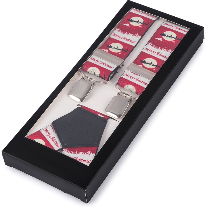 Szelki do spodni męskie eleganckie mocne V w renifery SZ6 | krateczka.pl