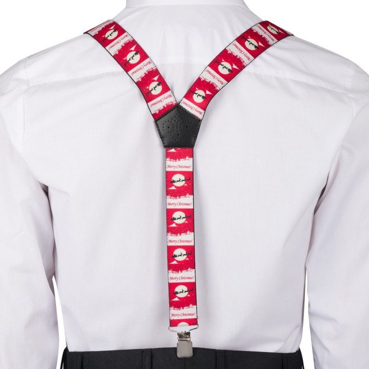 Szelki do spodni męskie eleganckie mocne V w renifery SZ6 | krateczka.pl