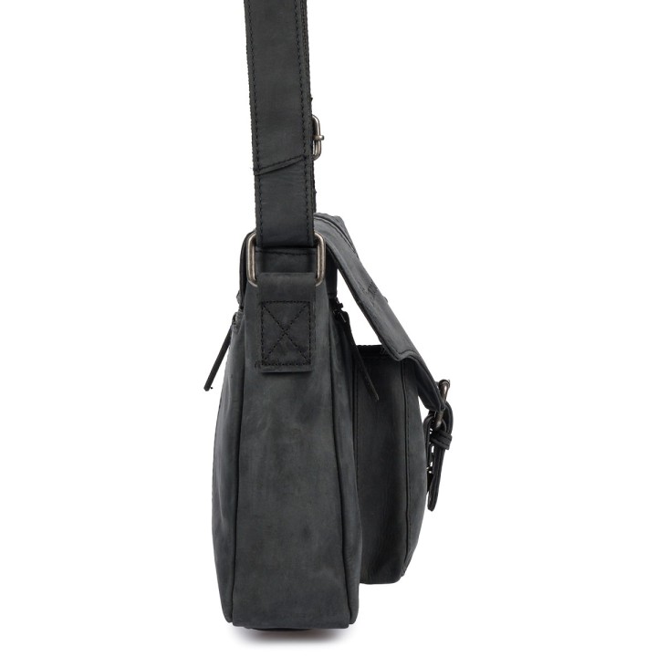 Beltimore torba męska na ramię skórzana elegancka czarna N10 | Krateczka.pl