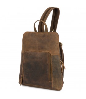 Plecak saszetka nerka przez ramię crossbody brazowy S11 | Sklep Krateczka.pl