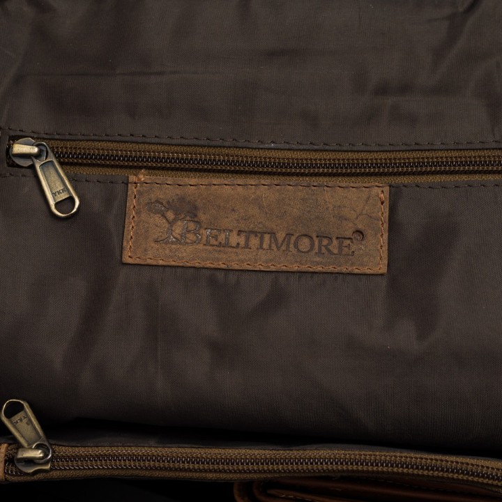 Plecak saszetka nerka przez ramię crossbody brazowy S11 | Sklep Krateczka.pl