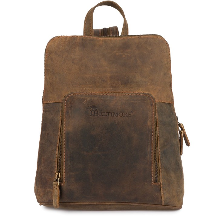 Plecak saszetka nerka przez ramię crossbody brazowy S11 | Sklep Krateczka.pl