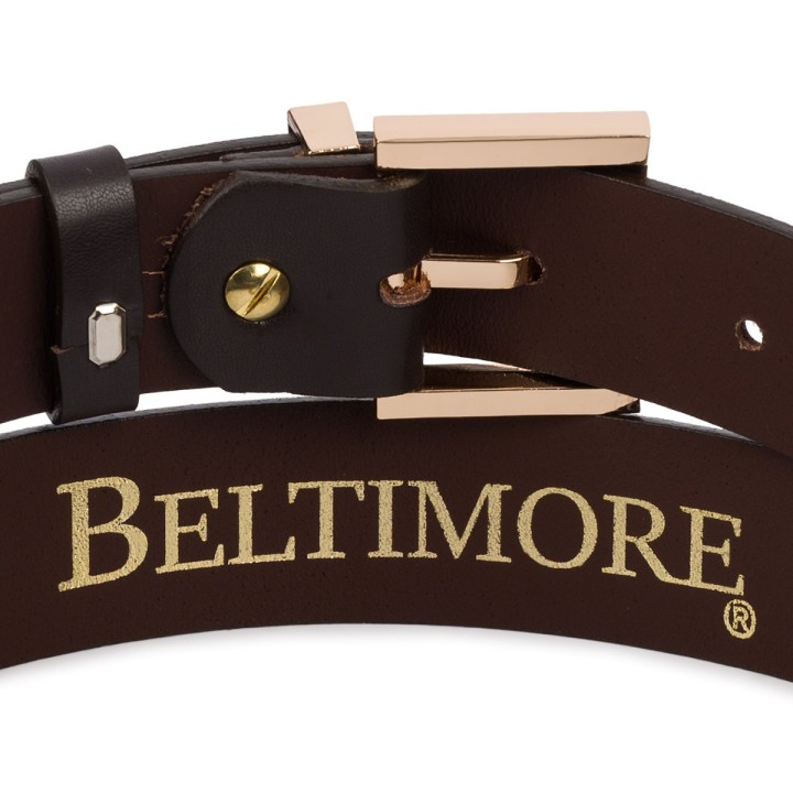 Skórzany pasek damski  skóra nat 3 cm Beltimore D73 |Krateczka.pl