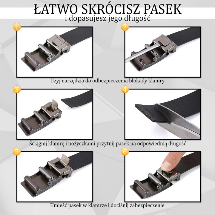 Skórzany pasek damski  skóra nat 3 cm Beltimore D73 |Krateczka.pl