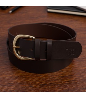 Skórzany pasek damski skóra nat 4 cm Beltimore D73|Krateczka.pl