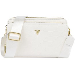 Biała Torebka crossbody damska mini na telefon POR-T-51- Krateczka.pl