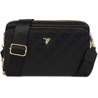 Czarna Torebka crossbody damska mini na telefon POR-T-51- Krateczka.pl