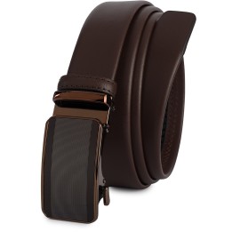 Pasek męski skórzany 3,5 cm klamra automatyczna Beltimore 02-542 | Krateczka.pl
