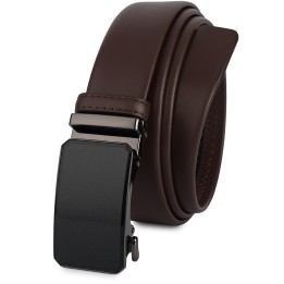 Pasek męski skórzany 3,5 cm klamra automatyczna Beltimore 02-547 | Krateczka.pl