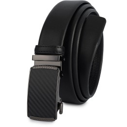 Pasek męski skórzany 3,5 cm klamra automatyczna Beltimore 02-554 | Krateczka.pl