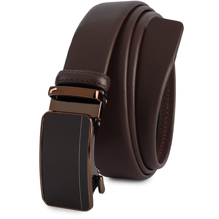 Pasek męski skórzany 3,5 cm klamra automatyczna Beltimore | Krateczka.pl