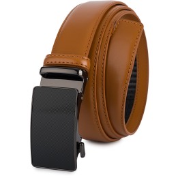 Pasek męski skórzany 3,5 cm klamra automatyczna Beltimore  | Krateczka.pl