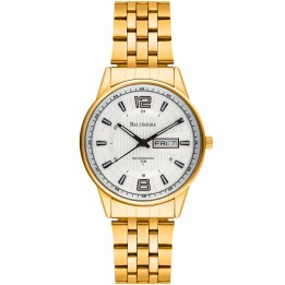 Zegarek męski bransoleta duży złoty datownik chronograf Beltimore BT05- krateczka.pl
