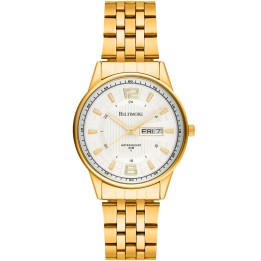 Zegarek męski bransoleta duży złoty datownik chronograf Beltimore BT05- krateczka.pl