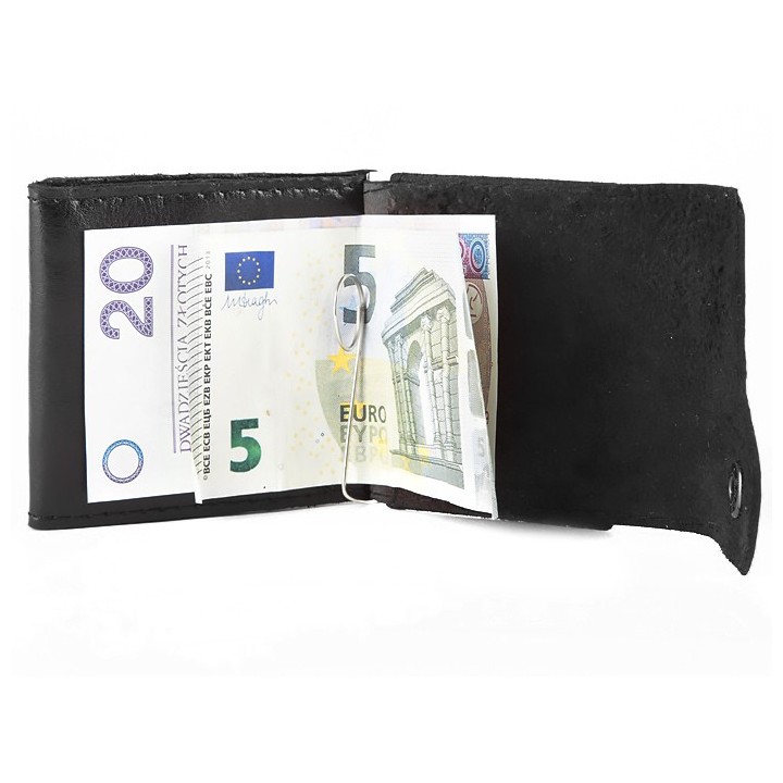 Portfel skórzany mały wsuwka retro banknotówka G66