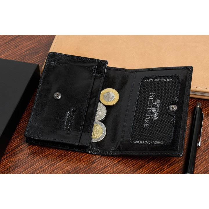 Etui na wizytówki skórzane portfel slim Beltimore - Sklep Krateczka