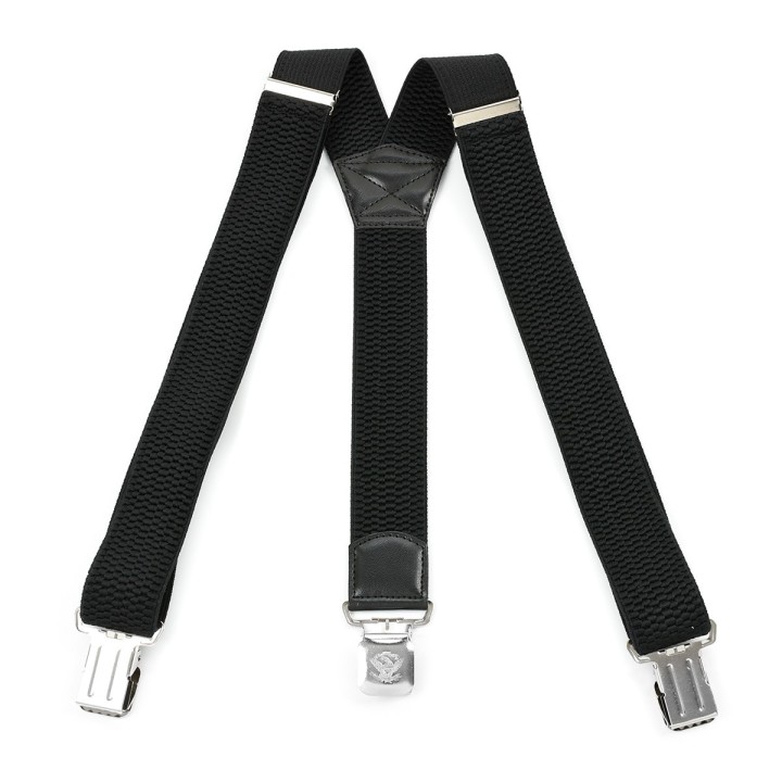 Szelki do spodni męskie eleganckie mocne Y czarne SZ3 | krateczka.pl