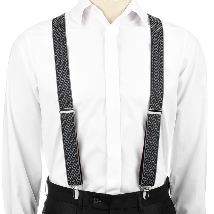 Szelki do spodni męskie eleganckie mocne pudełko SZ4 | krateczka.pl