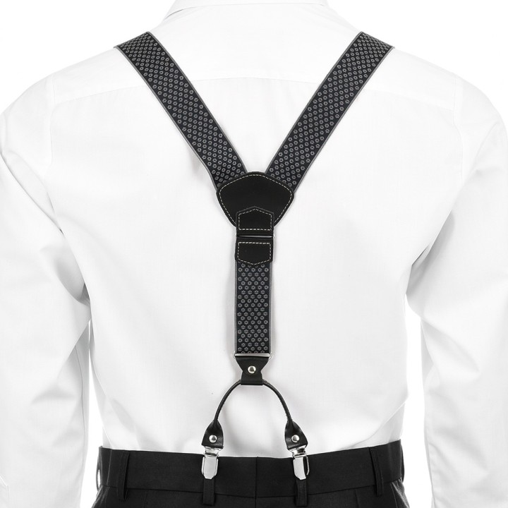 Szelki do spodni męskie eleganckie mocne pudełko SZ4 | krateczka.pl