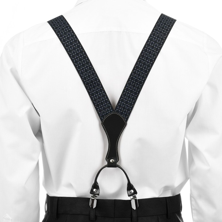 Szelki do spodni męskie eleganckie mocne pudełko SZ4 | krateczka.pl