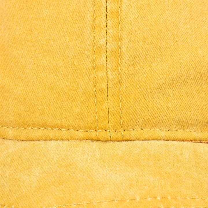 Żółta Czapka z daszkiem baseballówka vintage unisex - krateczka.pl