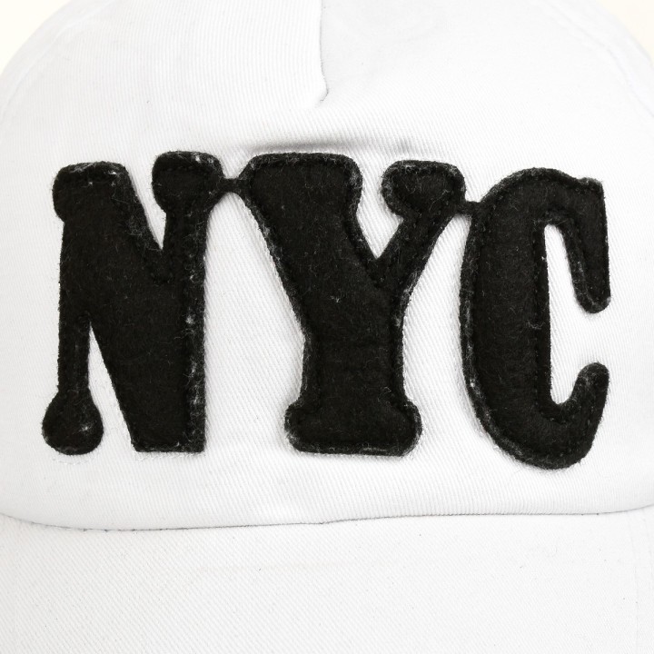 Biała Czapka z daszkiem baseballówka vintage NYC- krateczka.pl