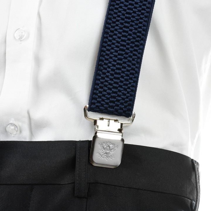 Szelki do spodni męskie eleganckie mocne Y granat SZ3 | krateczka.pl