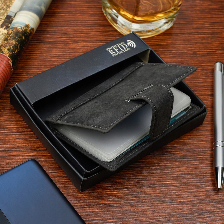 Etui na dokumenty karty skórzane slim Beltimore - Krateczka.pl