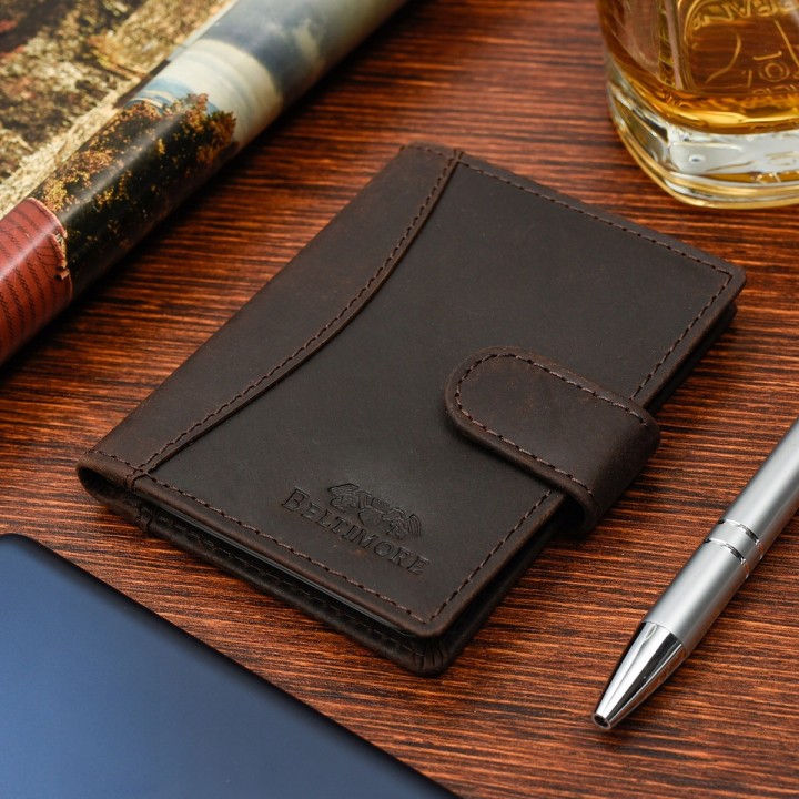 Etui na dokumenty karty skórzane slim Beltimore - Krateczka.pl