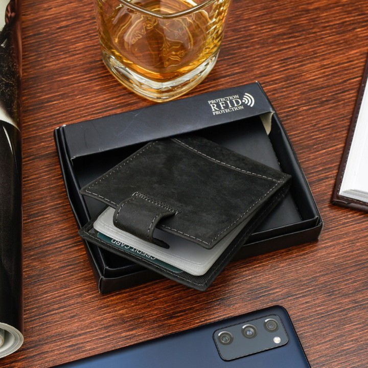 Etui skórzane na dokumenty karty wizytownik RFiD | SKLEP KRATECZKA