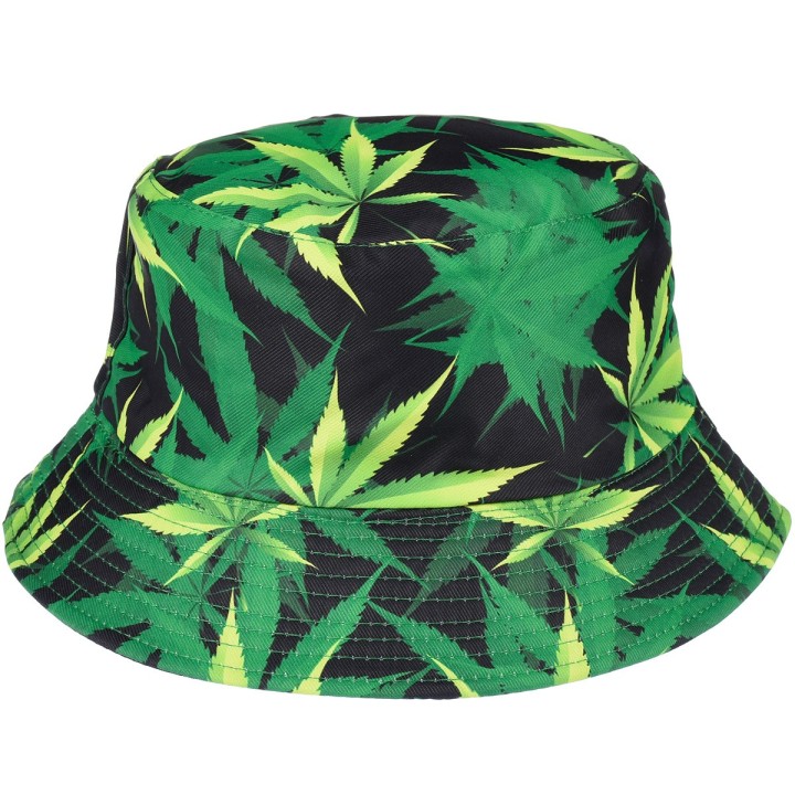Zielony kapelusz dwustronny bucket hat wędkarski - krateczka.pl