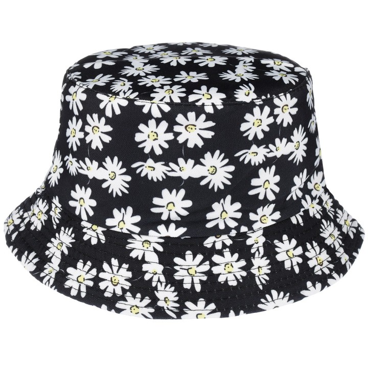 Stokrotki dwustronny kapelusz dziecięcy bucket hat - krateczka.pl